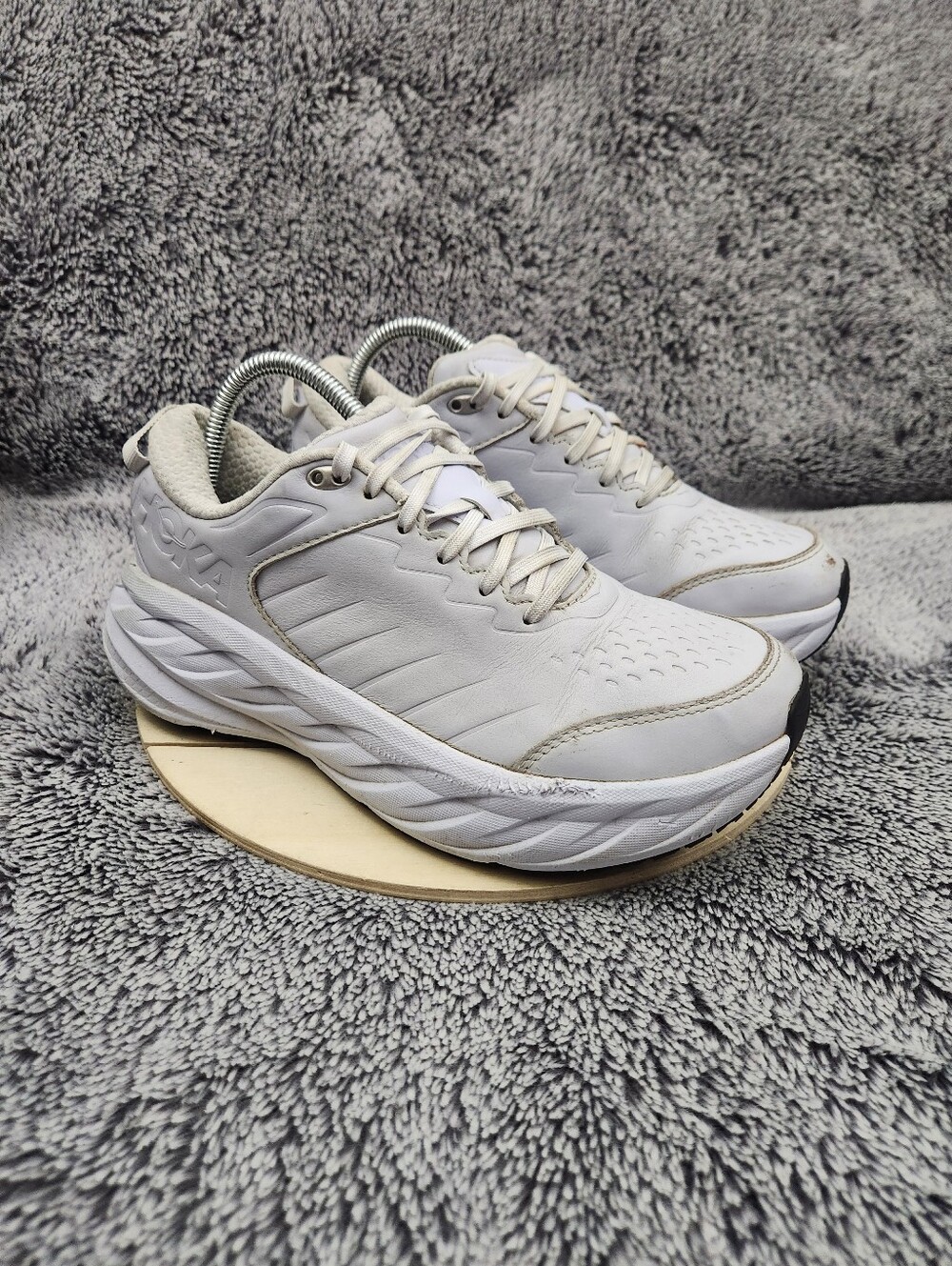 Hoka One One Bondi SR White Shoes Women's Size 9 D Wide
